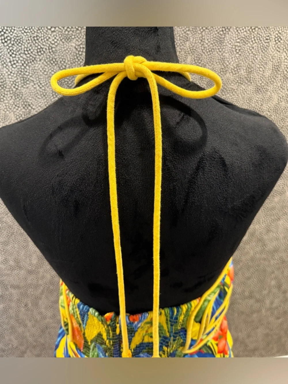 Farm Rio Bright Nature Linen Halter Dress - Picture 11 of 12